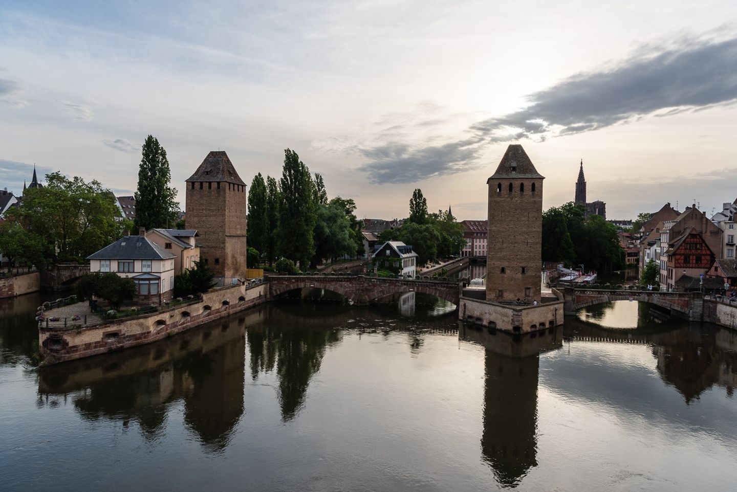 View from the Vauban Bridge overlooking Strasbourg