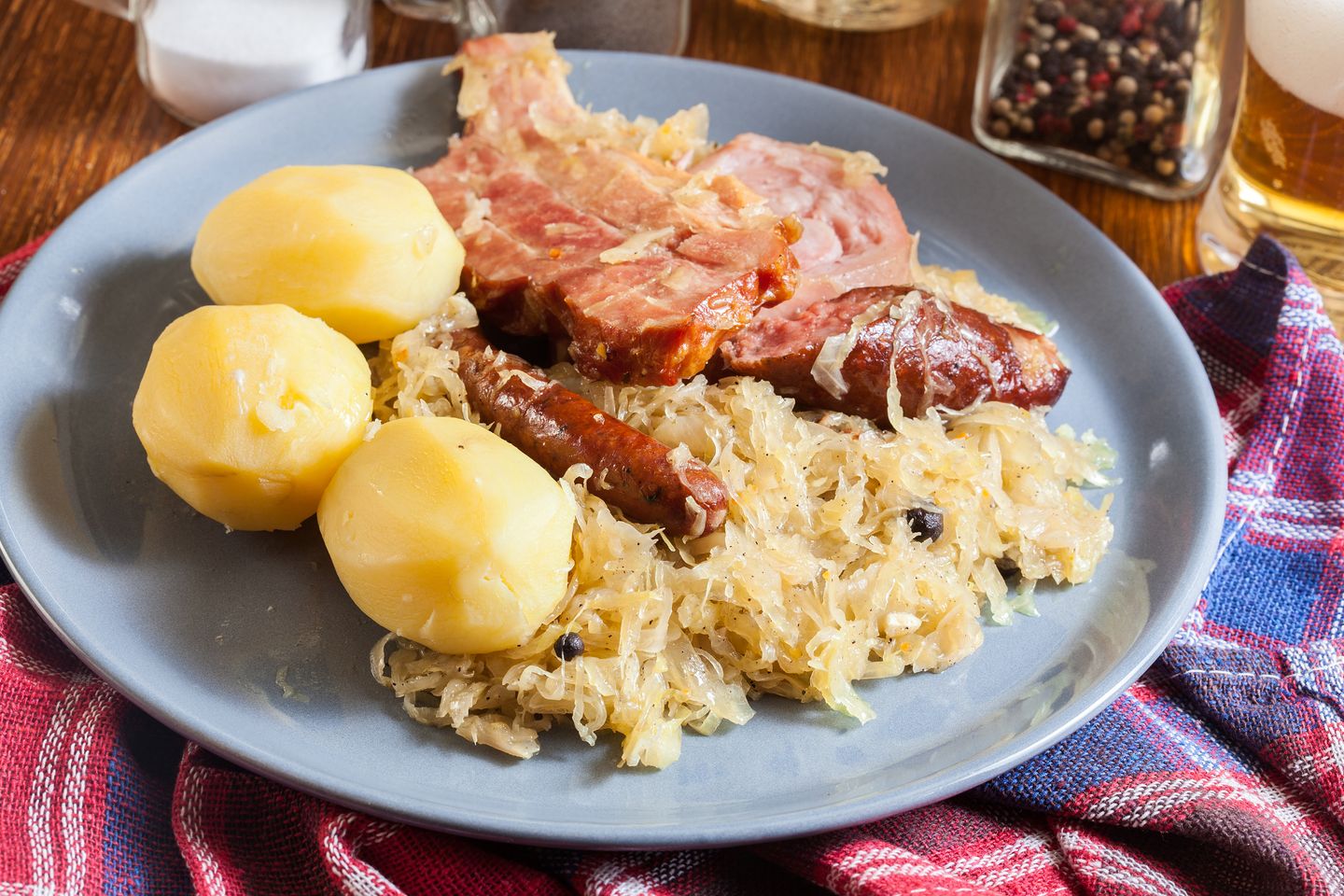 Delicious discoveries: 9 foods to try in Alsace Alsatian choucroute with sausages, knuckle and bacon