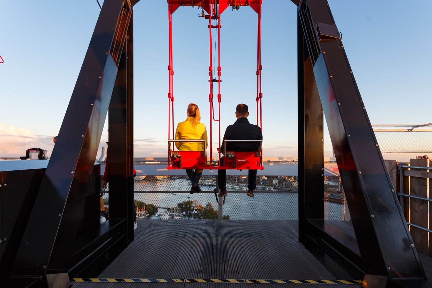 3 days in Amsterdam: a responsible travel itinerary The swing on the roof of the A'DAM Lookout