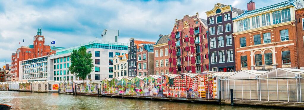 Bloemenmarkt, the flower market.