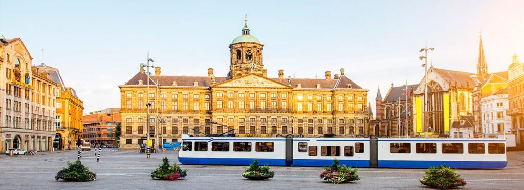 Dam Square, heart of Amsterdam.